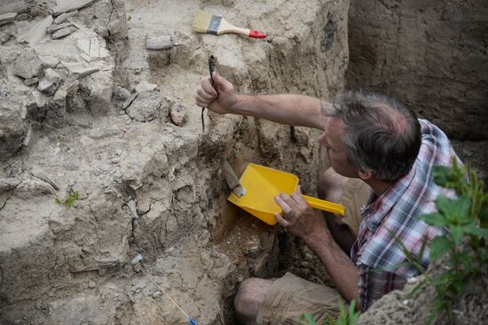 Archeological dig in Voronezh Region