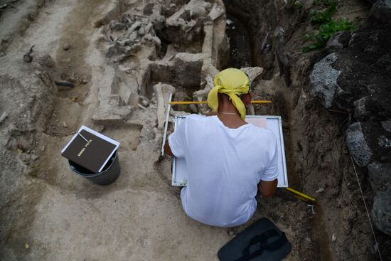 Archeological dig in Voronezh Region