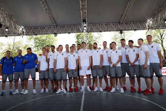 Basketball. Russian national men's team presented