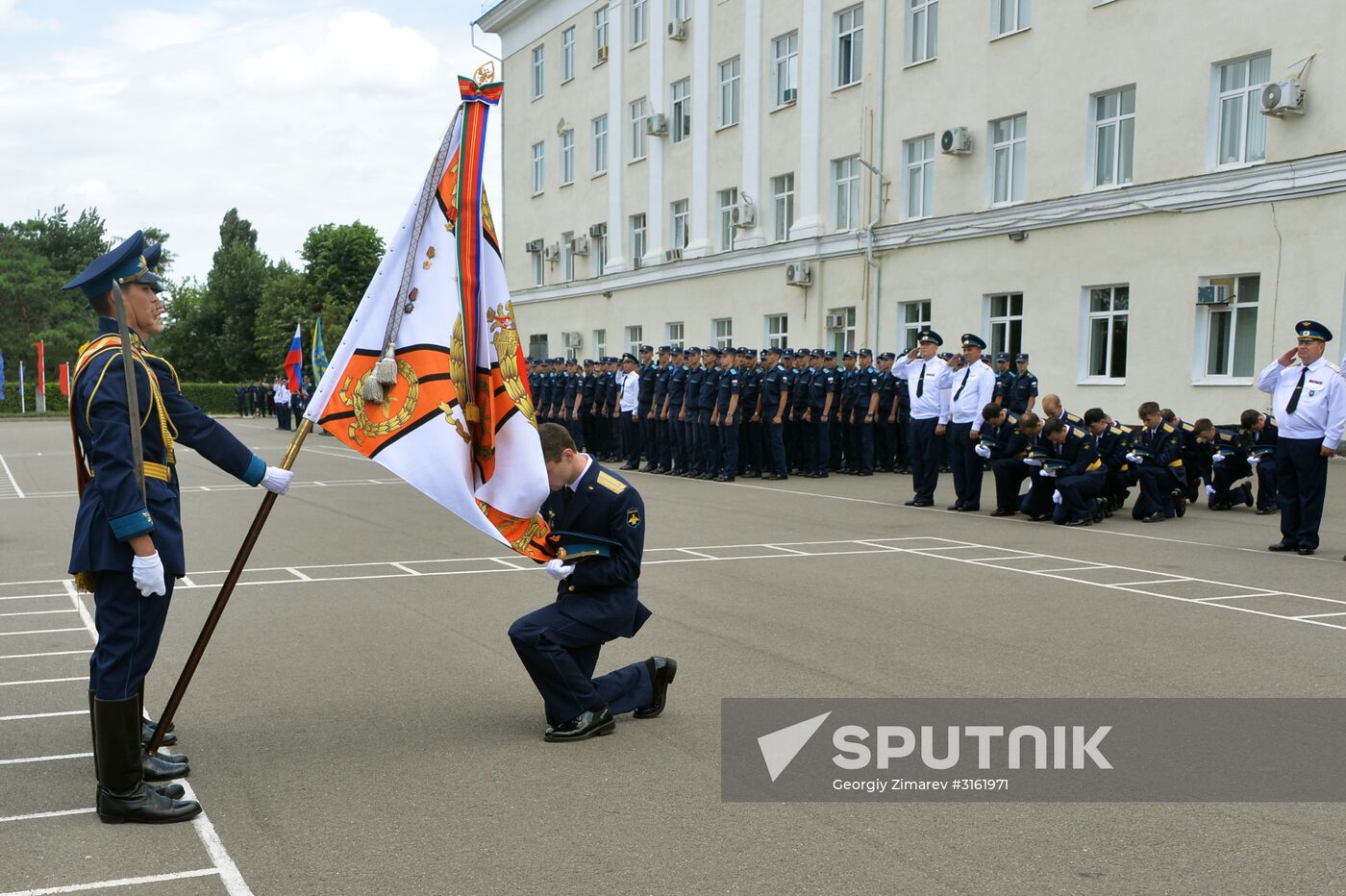 Air Force Academy graduation ceremony in Krasnodar