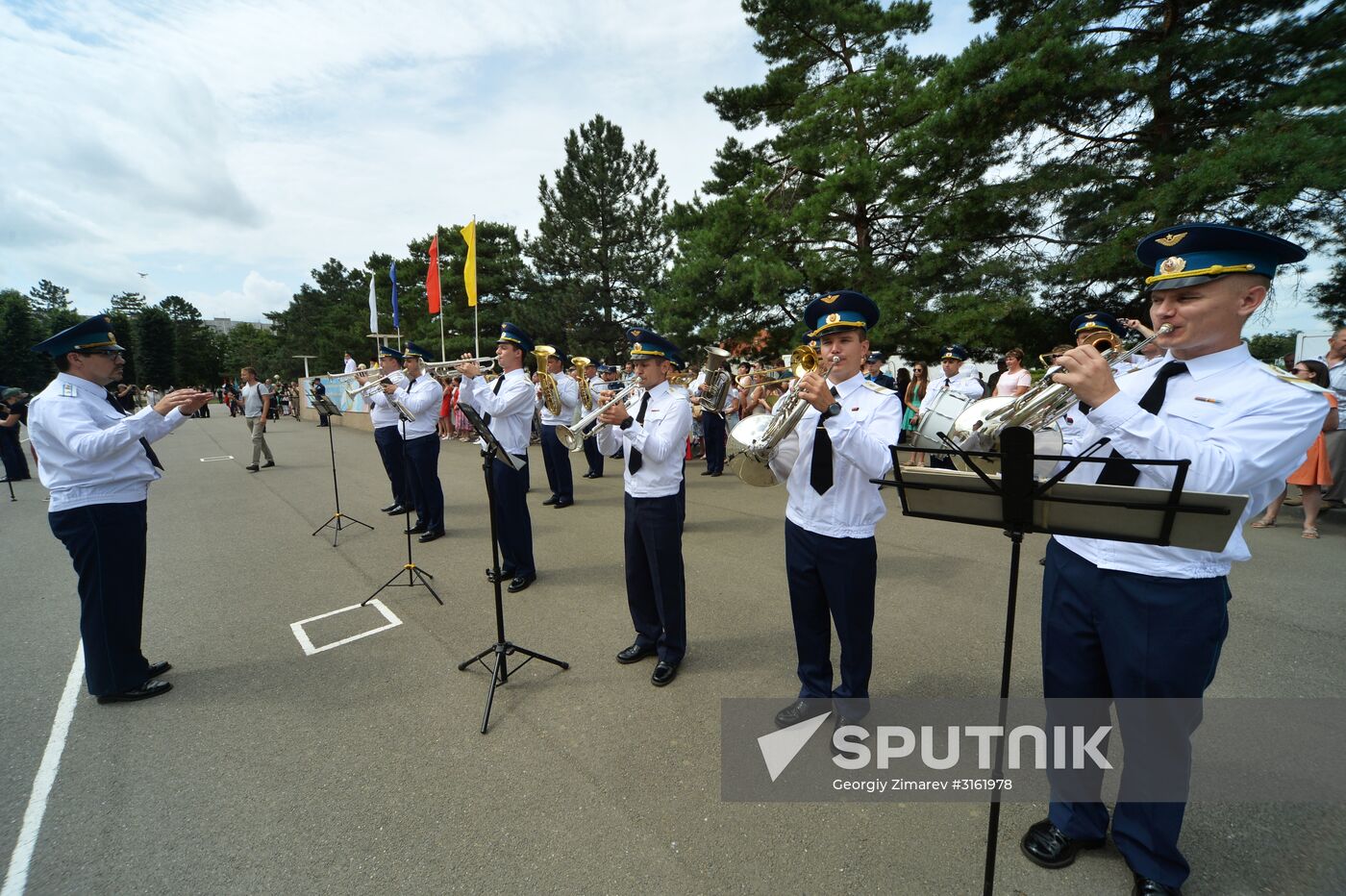 Air Force Academy graduation ceremony in Krasnodar