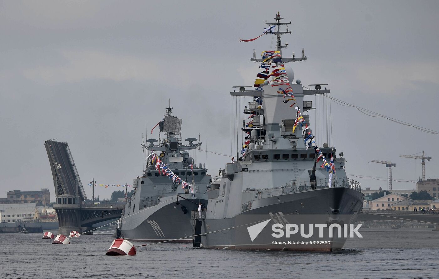 Navy Day celebrations in St. Petersburg