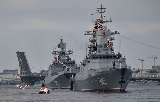 Navy Day celebrations in St. Petersburg