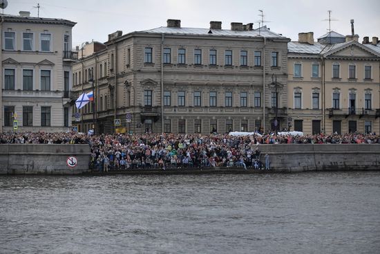 Navy Day celebrations in St. Petersburg