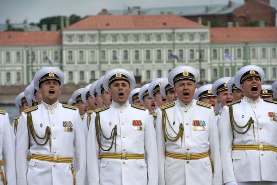 Navy Day celebrations in St. Petersburg