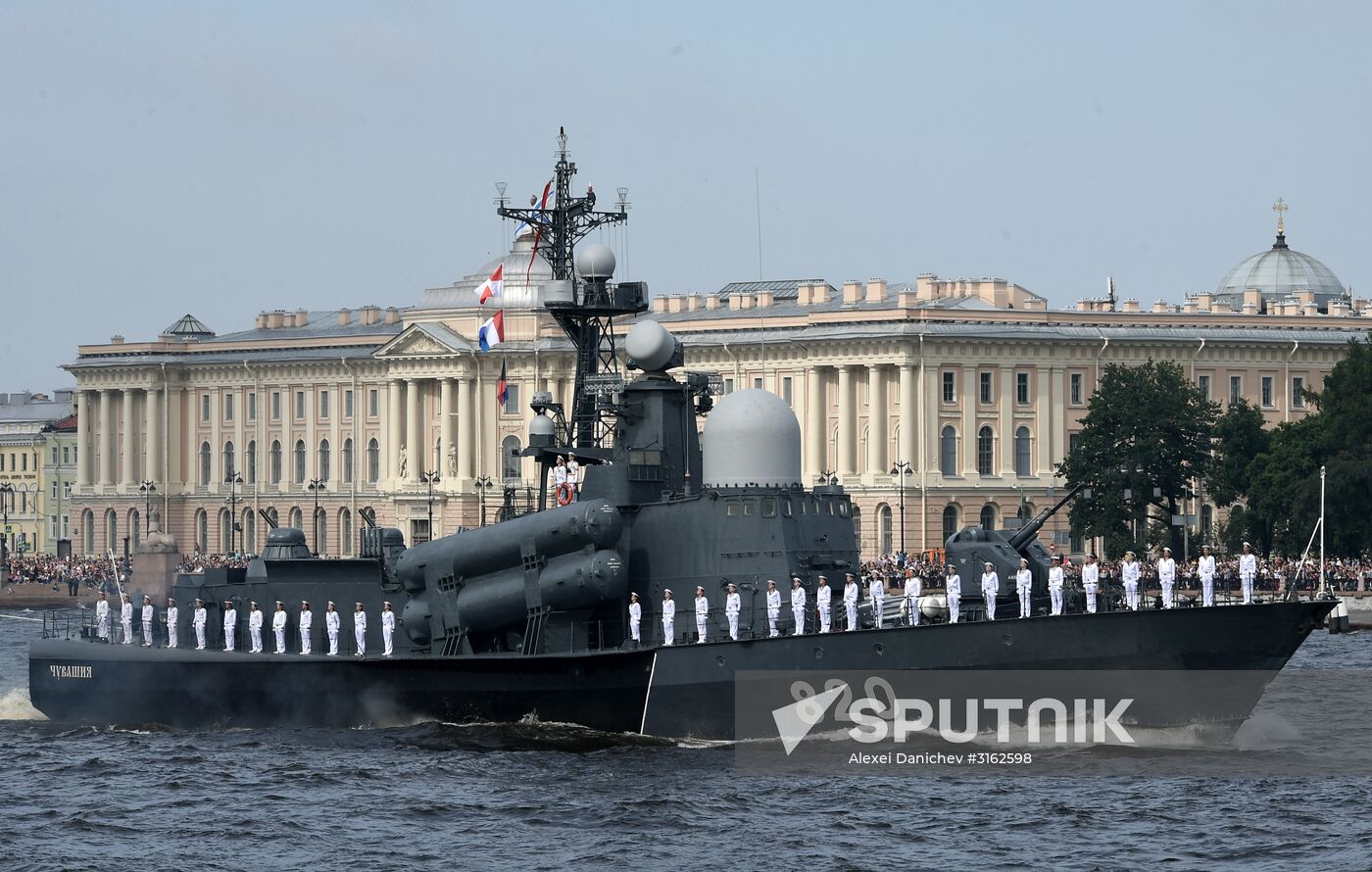 Navy Day celebrations in St. Petersburg