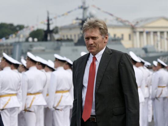 President Putin takes part in Navy Day celebrations