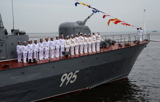 Navy Day celebrations in Russian cities