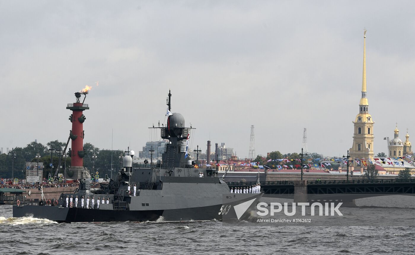 Navy Day celebrations in St. Petersburg