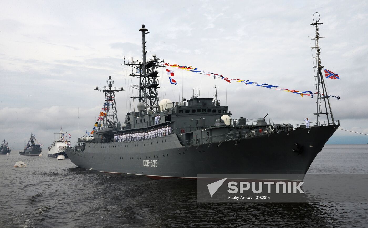 Navy Day celebrations in Russian cities