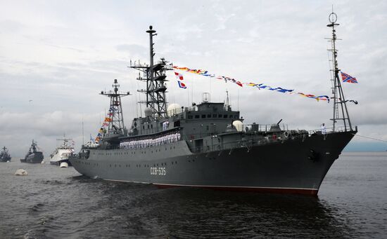 Navy Day celebrations in Russian cities