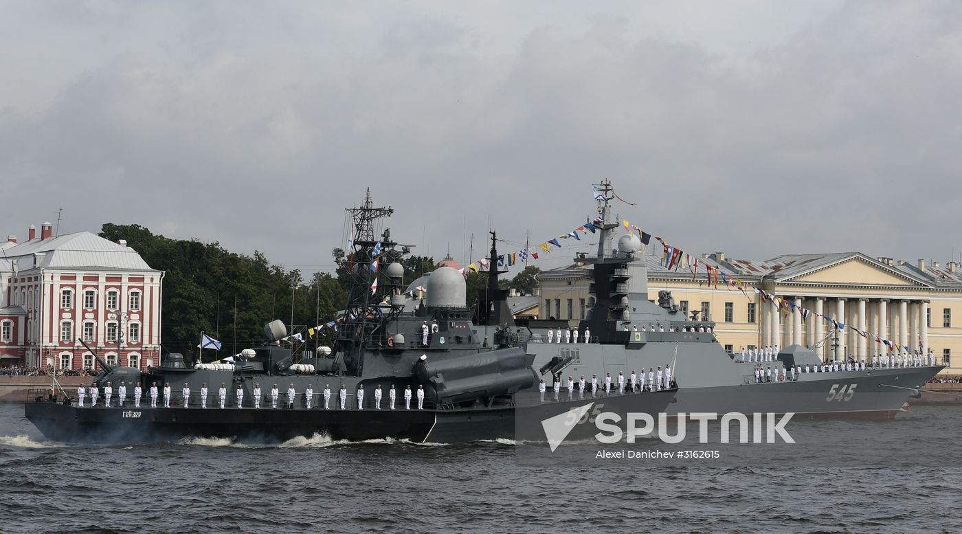 Navy Day celebrations in St. Petersburg