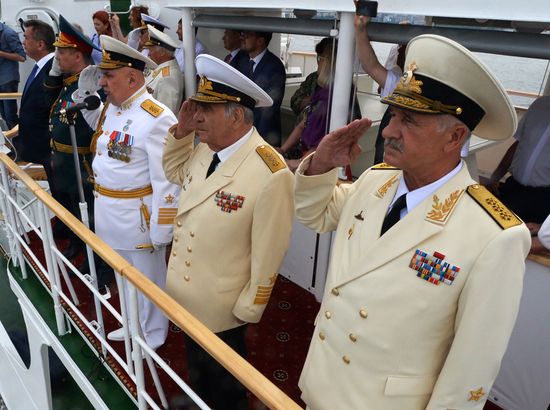 Navy Day celebrations in Russian cities