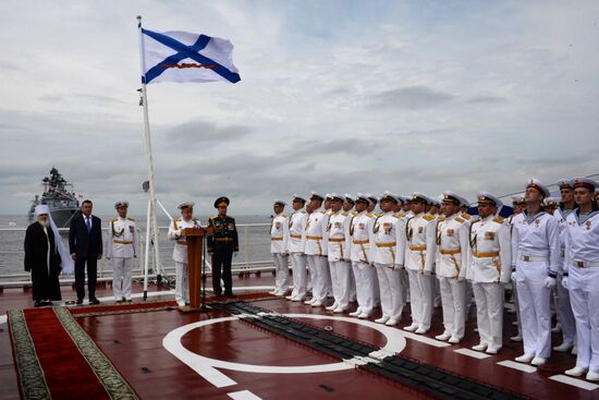 Navy Day celebrations in Russian cities