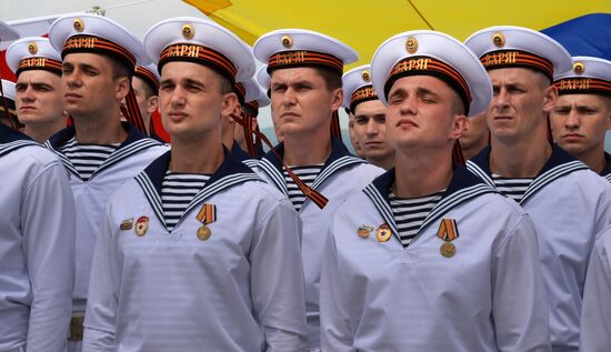 Navy Day celebrations in Russian cities