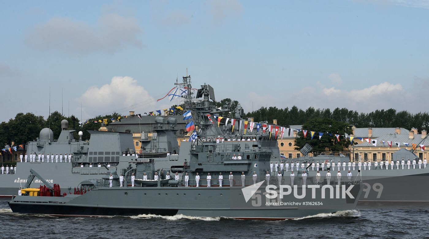 Navy Day celebrations in St. Petersburg