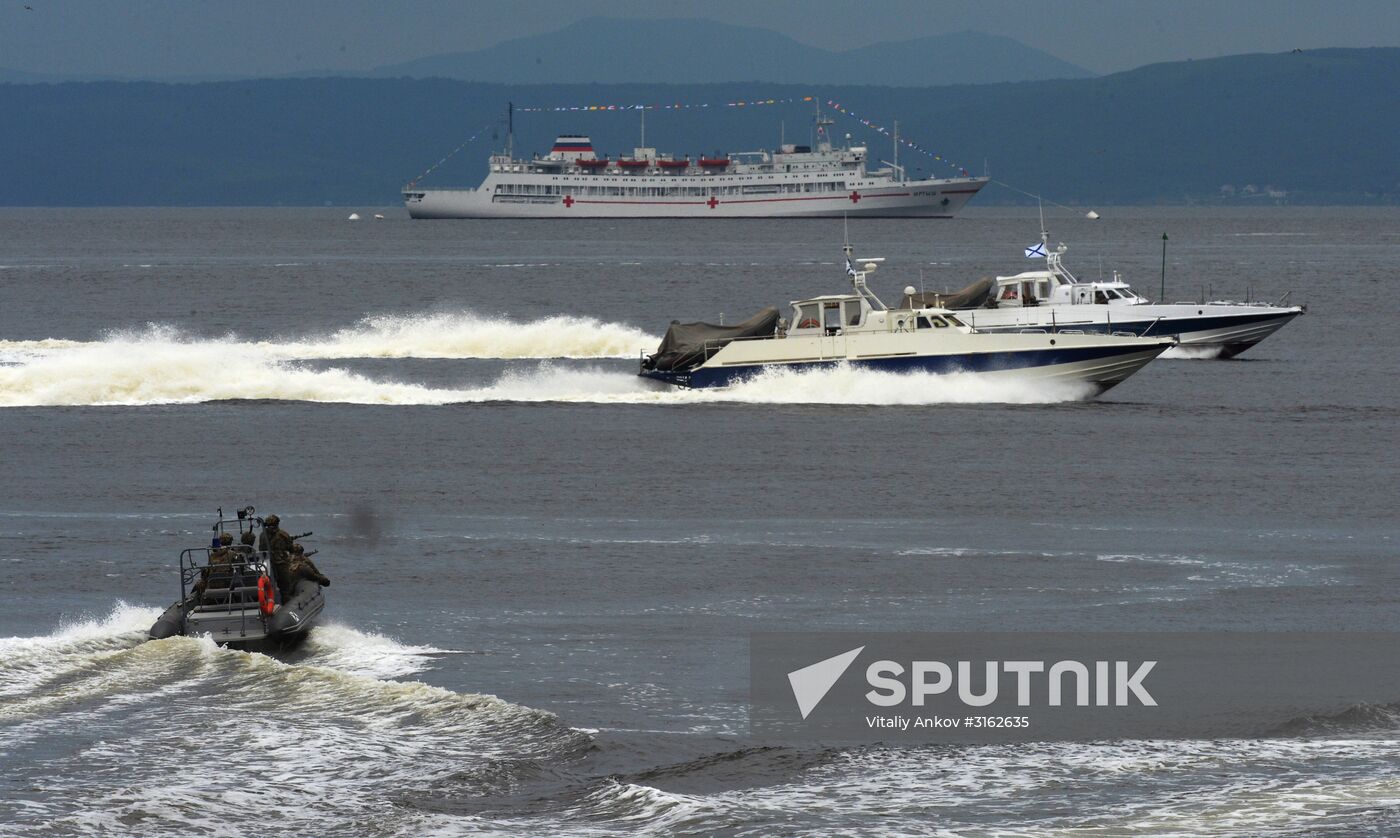 Navy Day celebrations in Russian cities
