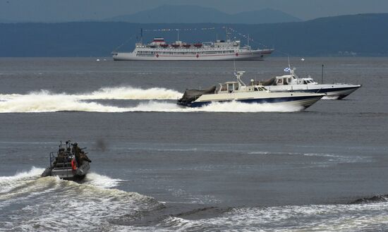 Navy Day celebrations in Russian cities