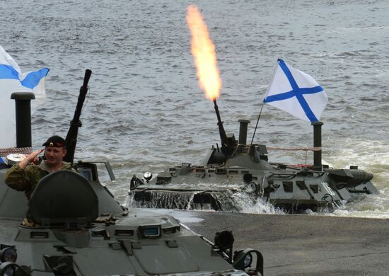 Navy Day celebrations in Russian cities