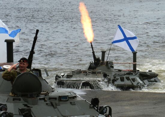 Navy Day celebrations in Russian cities