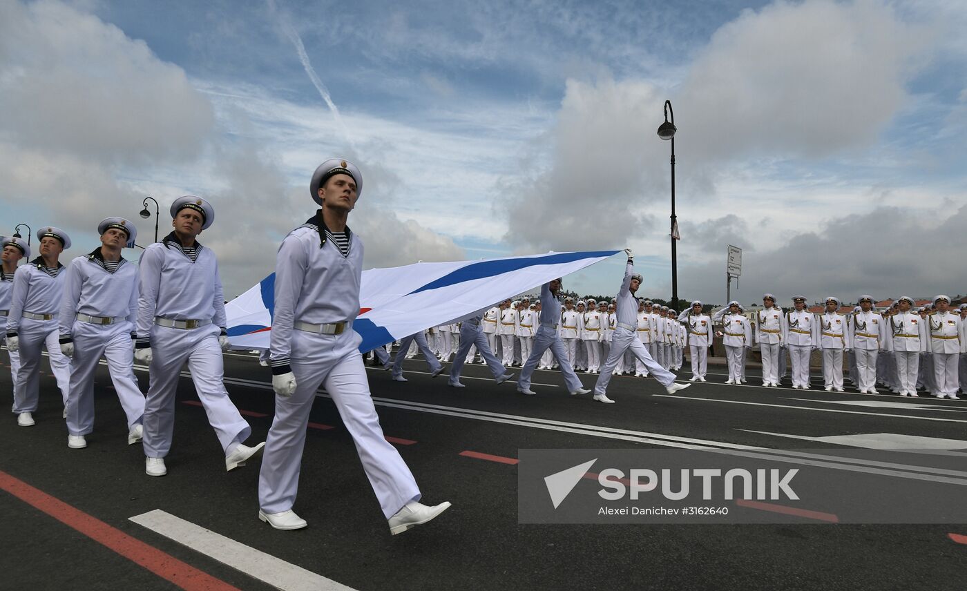 Navy Day celebrations in St. Petersburg