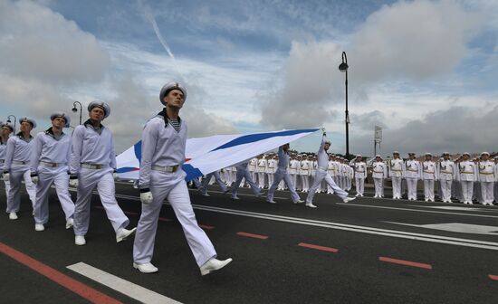 Navy Day celebrations in St. Petersburg