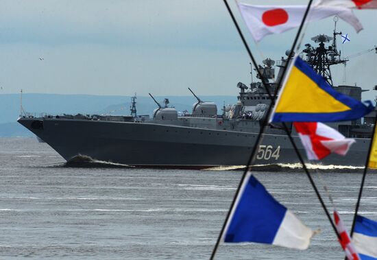 Navy Day celebrations in Russian cities