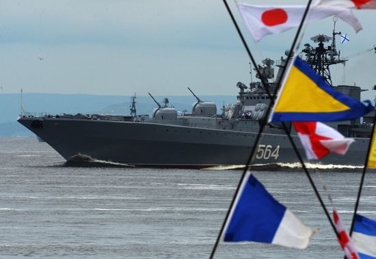 Navy Day celebrations in Russian cities