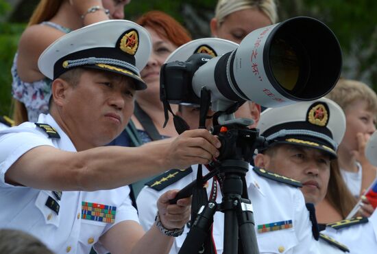 Navy Day celebrations in Russian cities