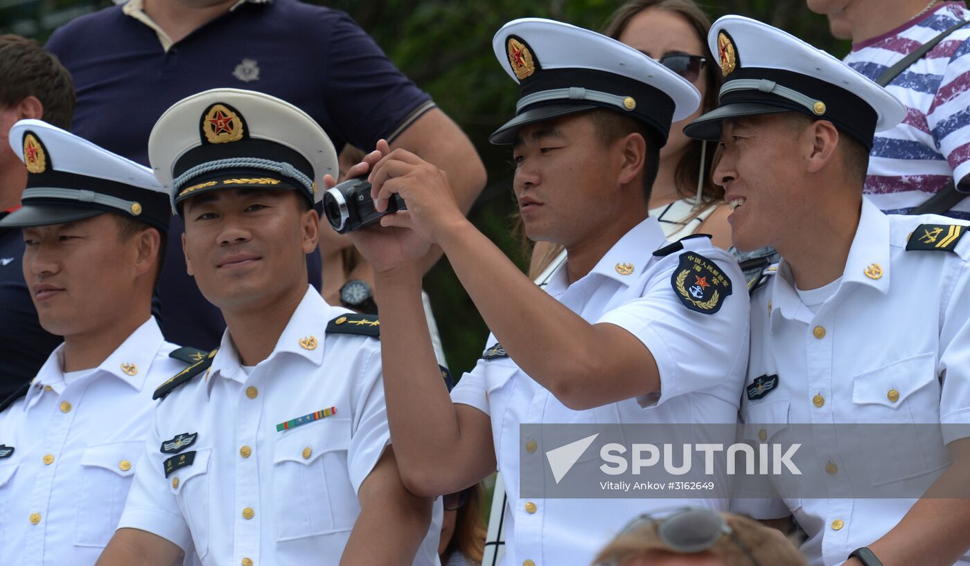Navy Day celebrations in Russian cities