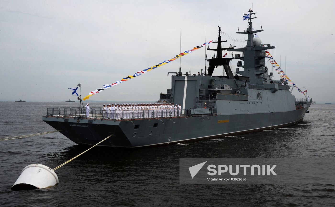 Navy Day celebrations in Russian cities