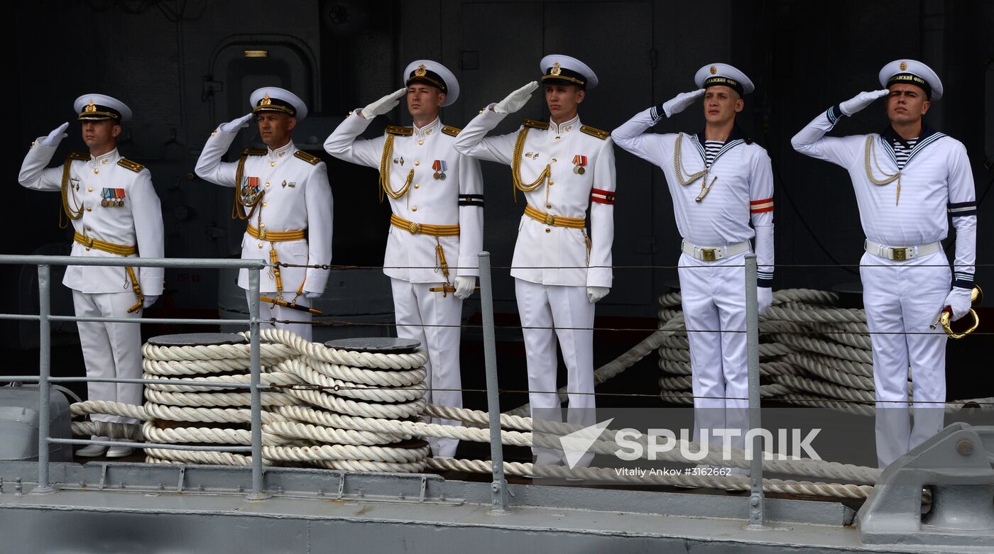 Navy Day celebrations in Russian cities