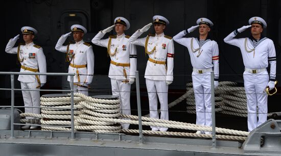 Navy Day celebrations in Russian cities