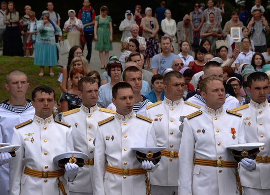 Navy Day celebrations in Russian cities