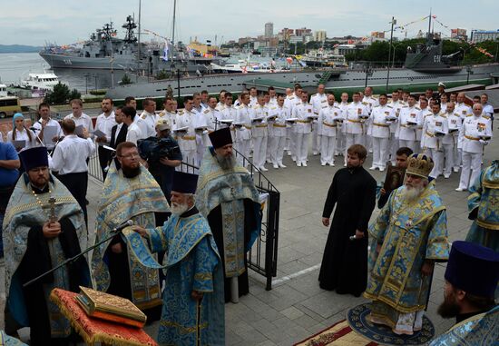 Navy Day celebrations in Russian cities