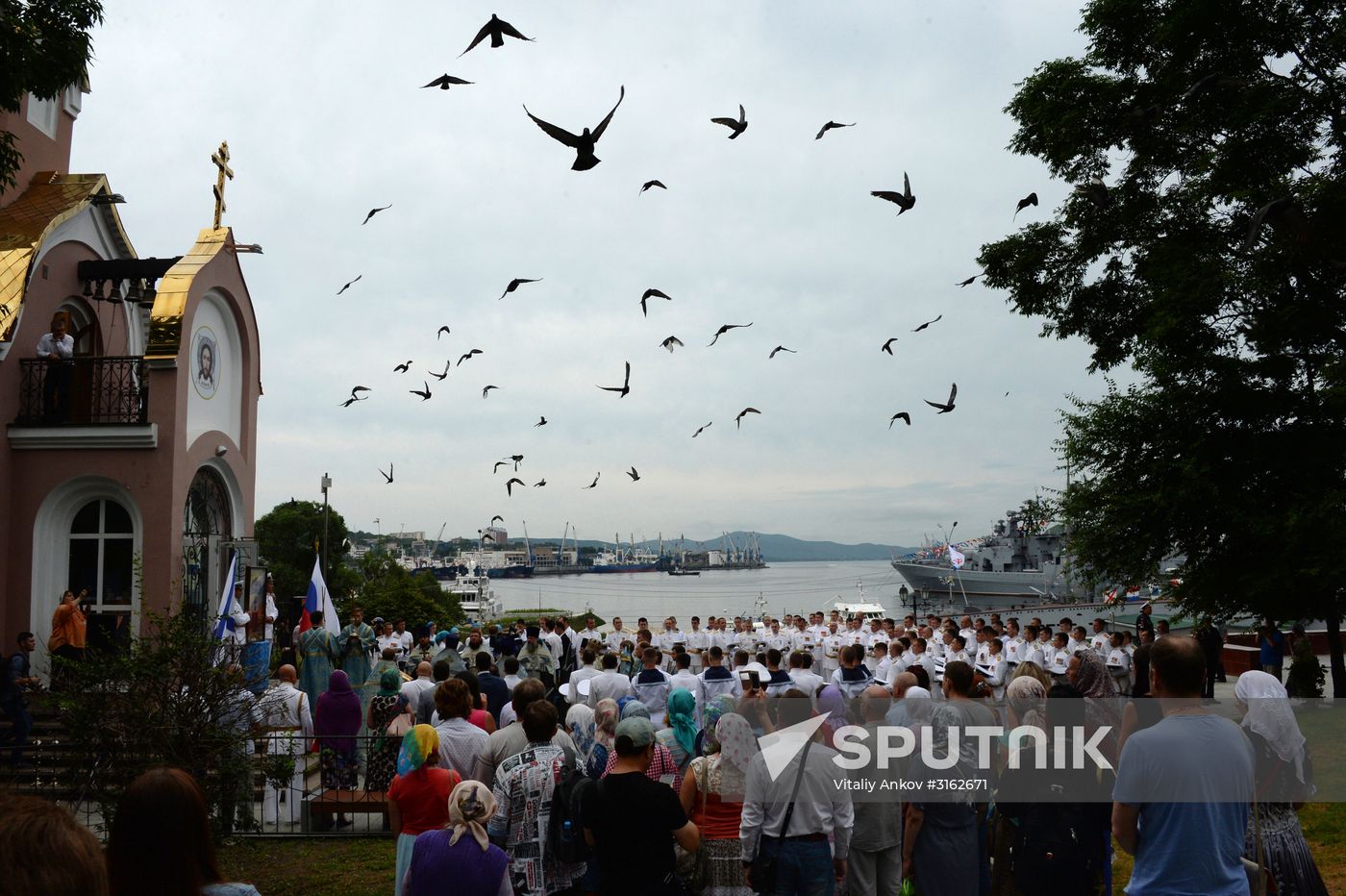 Navy Day celebrations in Russian cities