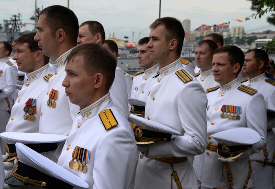Navy Day celebrations in Russian cities