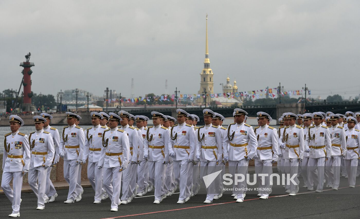 Navy Day celebrations in St. Petersburg