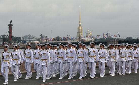 Navy Day celebrations in St. Petersburg