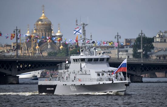 Navy Day celebrations in St. Petersburg