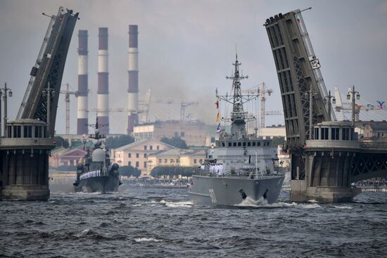 Navy Day celebrations in St. Petersburg