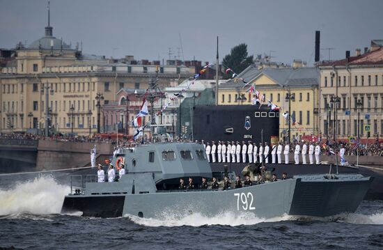 Navy Day celebrations in St. Petersburg