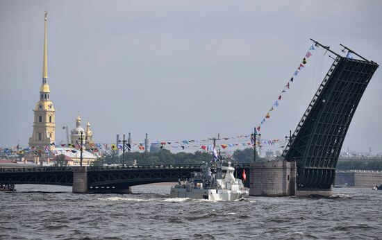 Navy Day celebrations in St. Petersburg