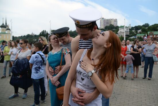 Navy Day celebrations in Russian cities