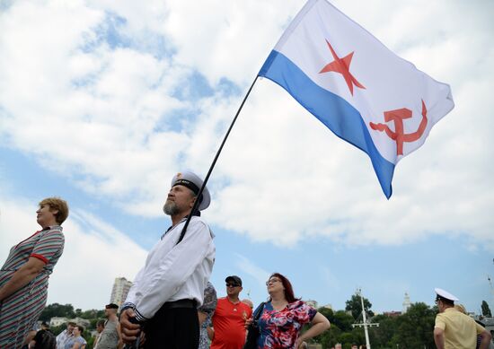 Navy Day celebrations in Russian cities