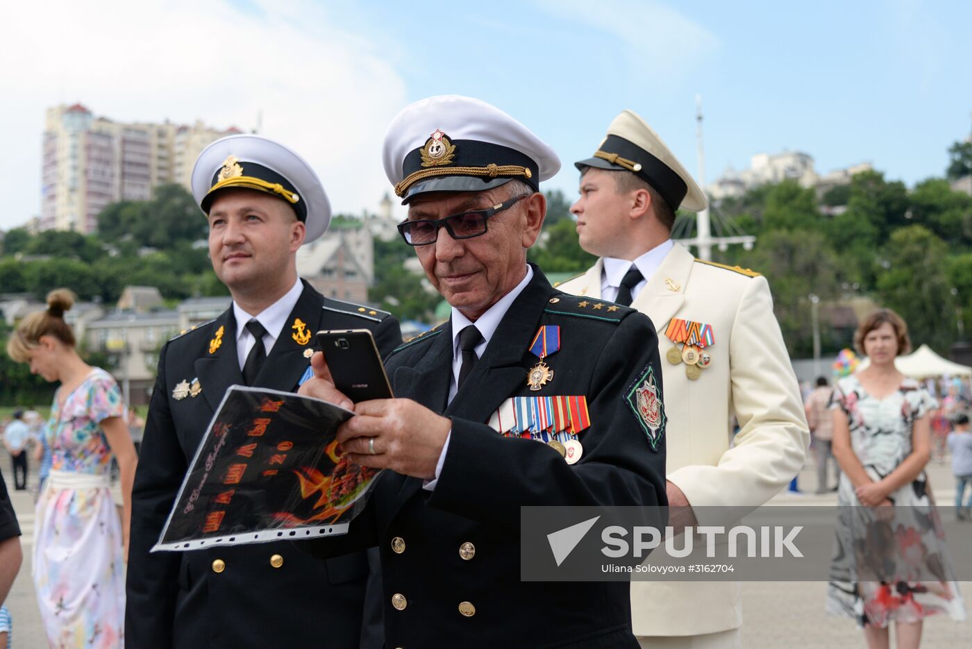 Navy Day celebrations in Russian cities