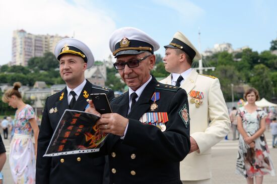 Navy Day celebrations in Russian cities