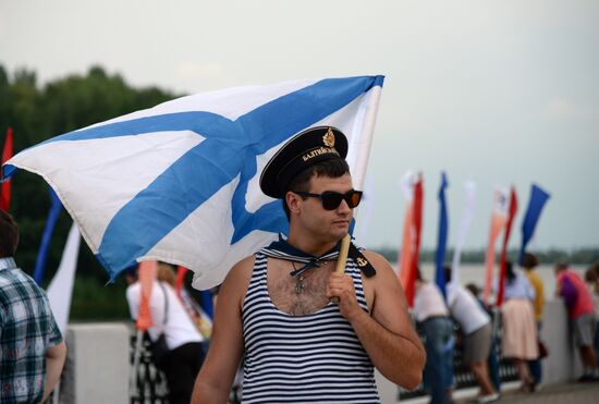 Navy Day celebrations in Russian cities