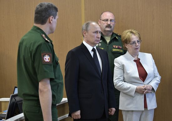 President Putin takes part in Navy Day celebrations