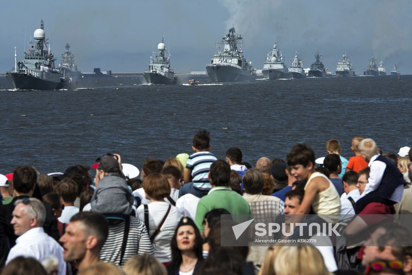 Navy Day celebrations in Russian cities